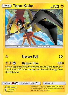 Tapu Koko card from SM - Unified Minds