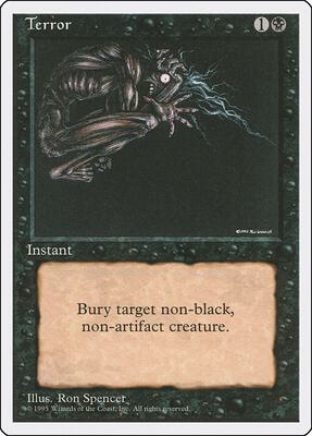 Terror card from Fourth Edition