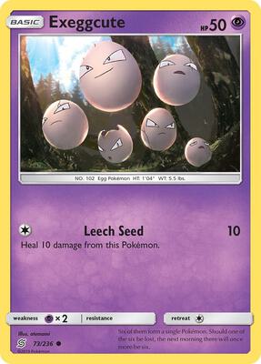Exeggcute card from SM - Unified Minds