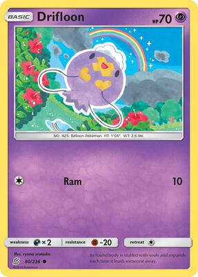 Drifloon card from SM - Unified Minds