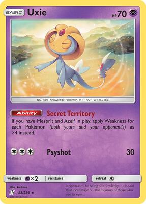 Uxie card from SM - Unified Minds