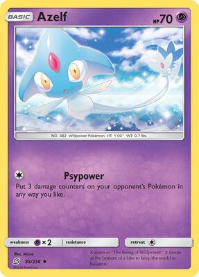 Azelf card from SM - Unified Minds