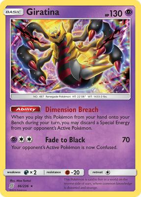 Giratina card from SM - Unified Minds