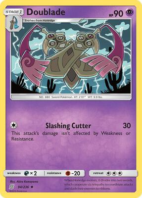 Doublade card from SM - Unified Minds
