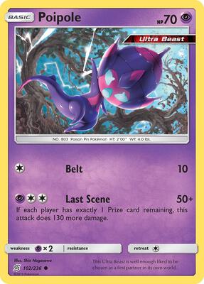 Poipole card from SM - Unified Minds