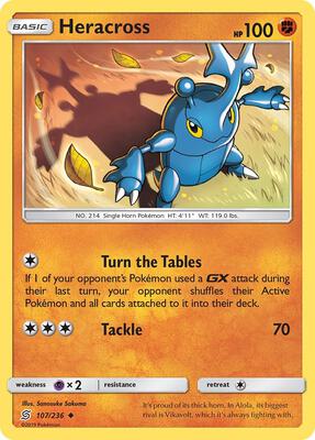 Heracross card from SM - Unified Minds