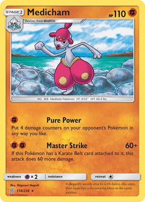 Medicham card from SM - Unified Minds