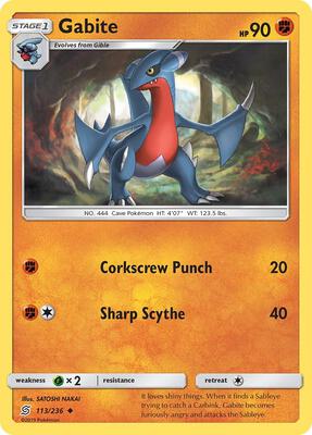 Gabite card from SM - Unified Minds