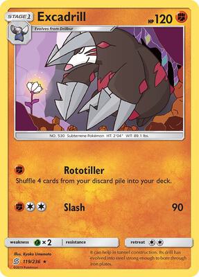 Excadrill card from SM - Unified Minds