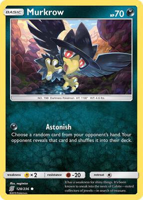 Murkrow (128) card from SM - Unified Minds