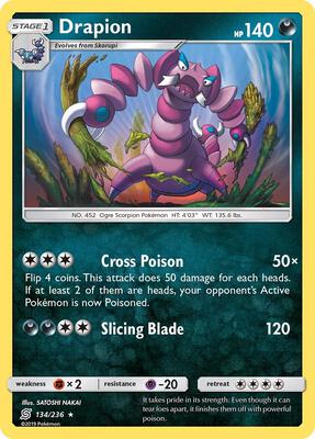 Drapion card from SM - Unified Minds