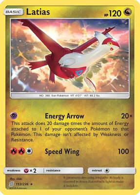 Latias card from SM - Unified Minds