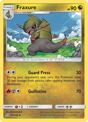 Fraxure card from SM - Unified Minds
