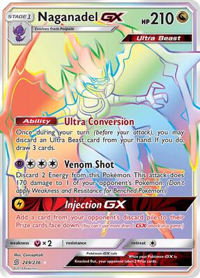 Naganadel GX (Secret) card from SM - Unified Minds
