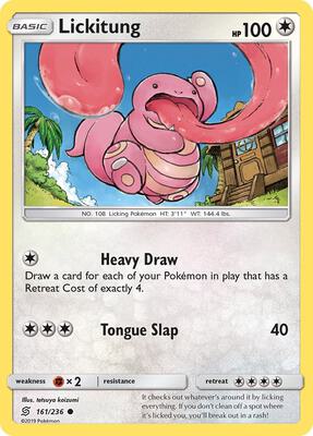 Lickitung card from SM - Unified Minds