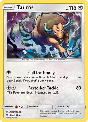 Tauros card from SM - Unified Minds