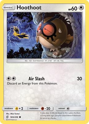 Hoothoot card from SM - Unified Minds