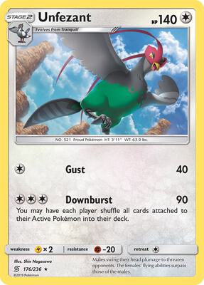 Unfezant card from SM - Unified Minds