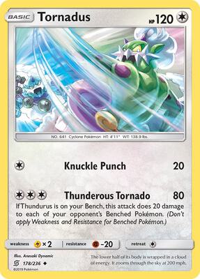 Tornadus card from SM - Unified Minds