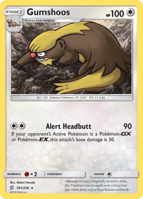 Gumshoos card from SM - Unified Minds