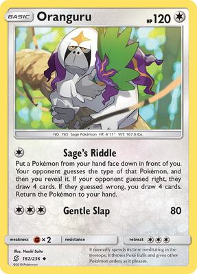 Oranguru card from SM - Unified Minds