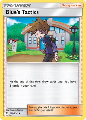 Blue's Tactics card from SM - Unified Minds