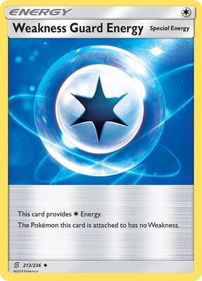 Weakness Guard Energy card from SM - Unified Minds