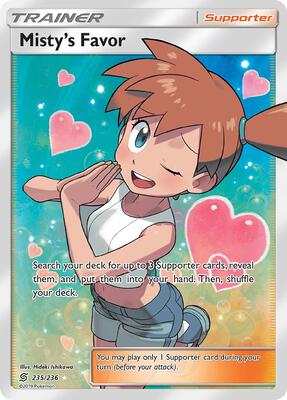 Misty's Favor (Full Art) card from SM - Unified Minds