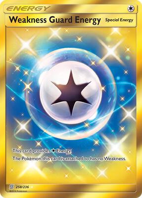 Weakness Guard Energy (Secret) card from SM - Unified Minds