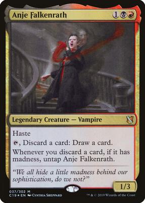 Anje Falkenrath card from Commander 2019