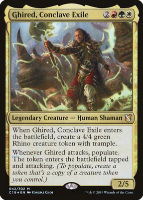 Ghired, Conclave Exile card from Commander 2019