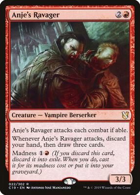 Anje's Ravager card from Commander 2019