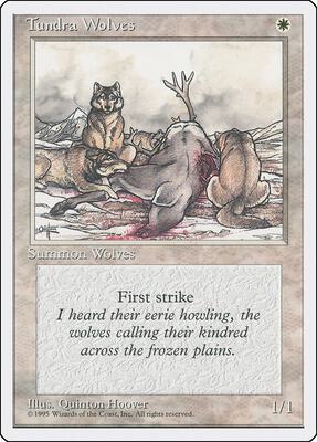 Tundra Wolves card from Fourth Edition