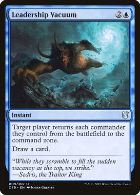 Leadership Vacuum card from Commander 2019