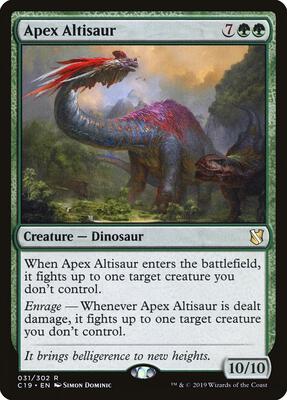 Apex Altisaur card from Commander 2019