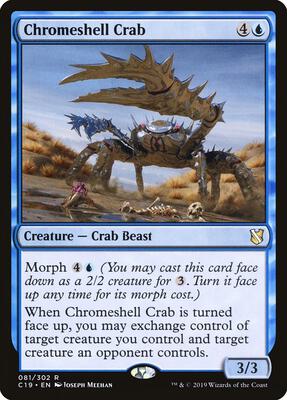 Chromeshell Crab card from Commander 2019