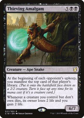 Thieving Amalgam card from Commander 2019