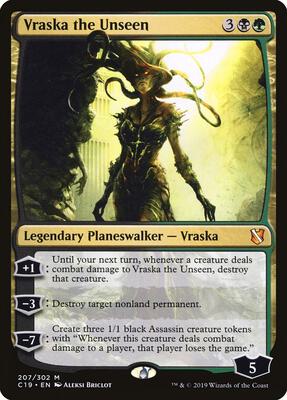 Vraska the Unseen card from Commander 2019