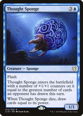Thought Sponge card from Commander 2019