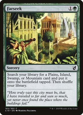 Farseek card from Commander 2019