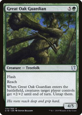Great Oak Guardian card from Commander 2019