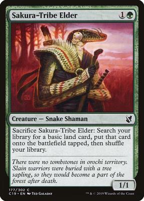 Sakura-Tribe Elder card from Commander 2019