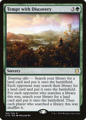 Tempt with Discovery card from Commander 2019