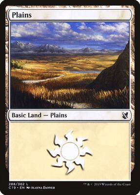 Plains (288) card from Commander 2019