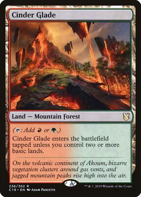 Cinder Glade card from Commander 2019