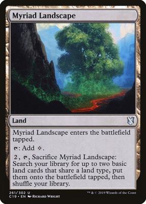 Myriad Landscape card from Commander 2019