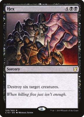 Hex card from Commander 2019