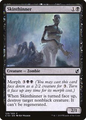 Skinthinner card from Commander 2019