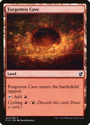 Forgotten Cave card from Commander 2019