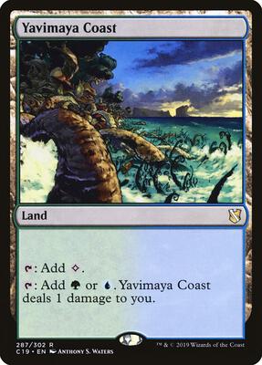 Yavimaya Coast card from Commander 2019